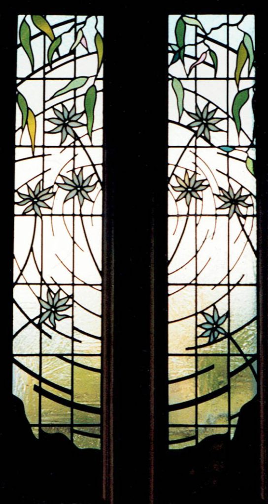 Contemorary leadlight windows.