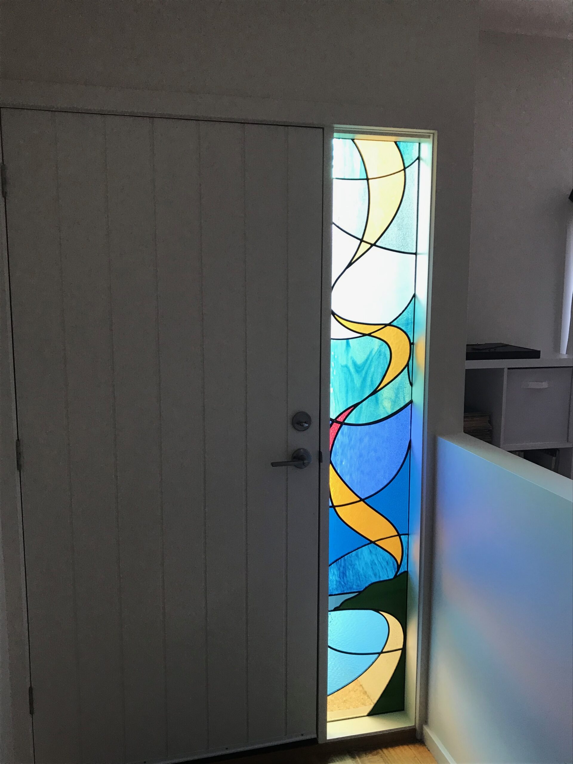Ocean theme stained glass